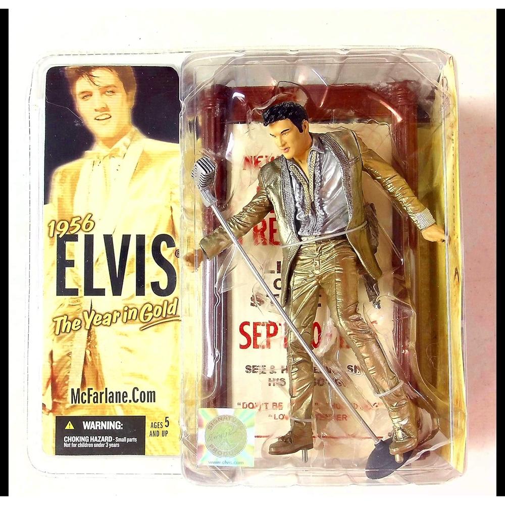 McFarlane Toys Rock n Roll Action Figure Elvis #4 Gold Outfit