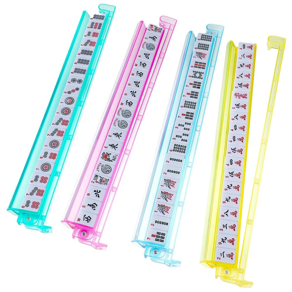 Great Choice Products 4 Sets All In One Mahjong Racks With Pushers ...