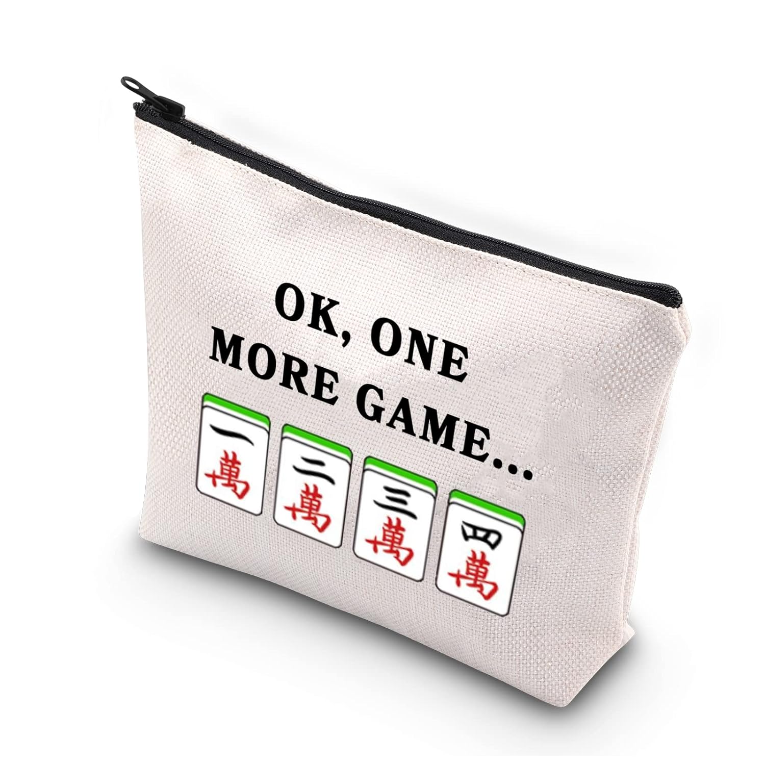 Great Choice Products Mahjong Makeup Bag Mahjong Lover Gift Mahjong Tiles Bag Mahjong Board Game Storage Bag For Mahjong Girl Mahjong Gift Mah…