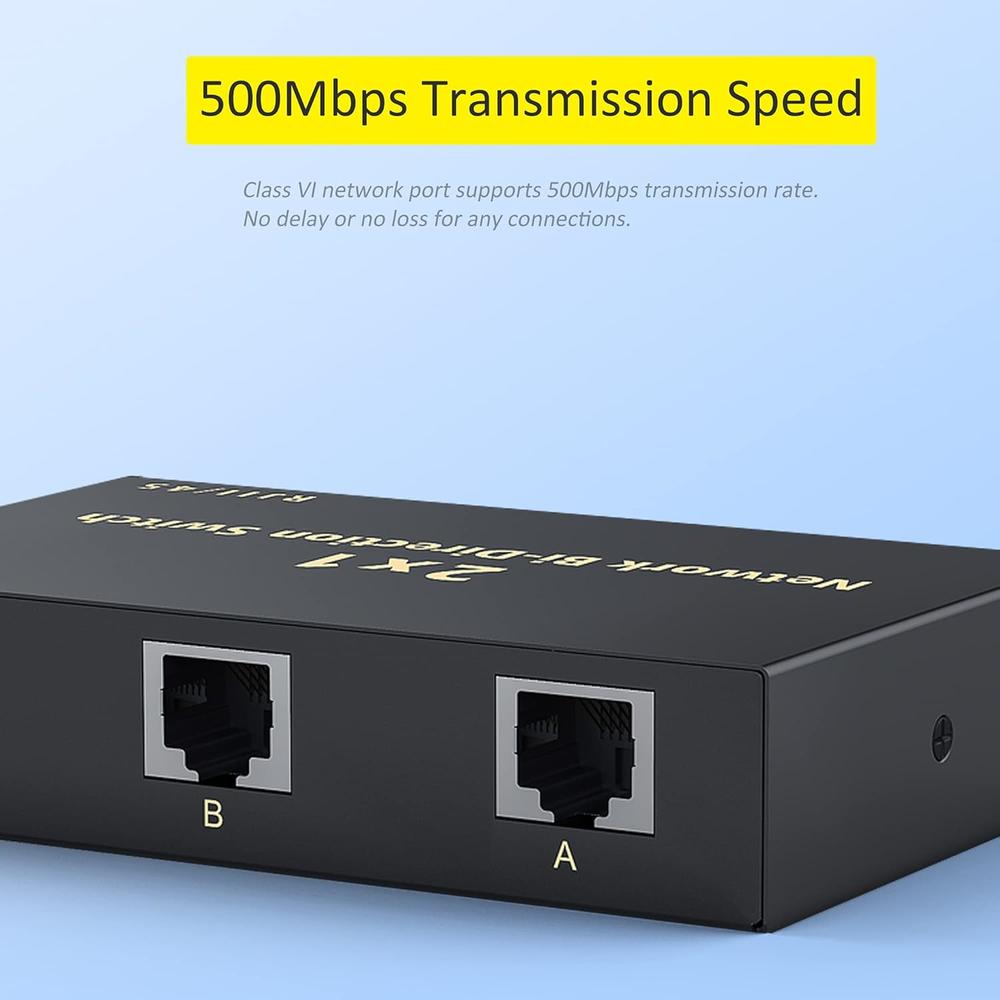 Great Choice Products Rj45 Network Switch Selector 2X1 Ethernet Rj45 ...