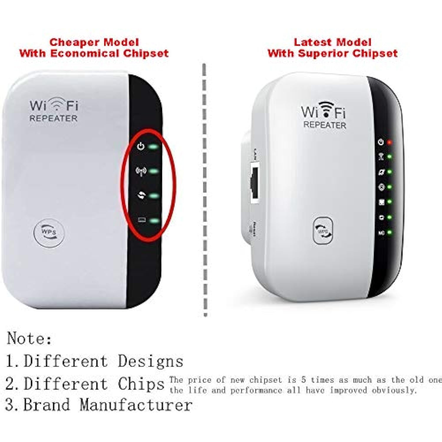 Great Choice Products Wifi Extender, Wifi Booster, Wifi Repeater,Covers Up To 2640 Sq.Ft And 40 Devices Internet Booster with Ethernet Port
