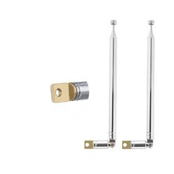 Great Choice Products 2Pcs Fm Telescopic Antenna Dab Radio Antenna 7 Sections Fm Portable Radio Antenna 57.5Cm/22.6In For Tv Fm/Vhf/Uhf Stereo D…
