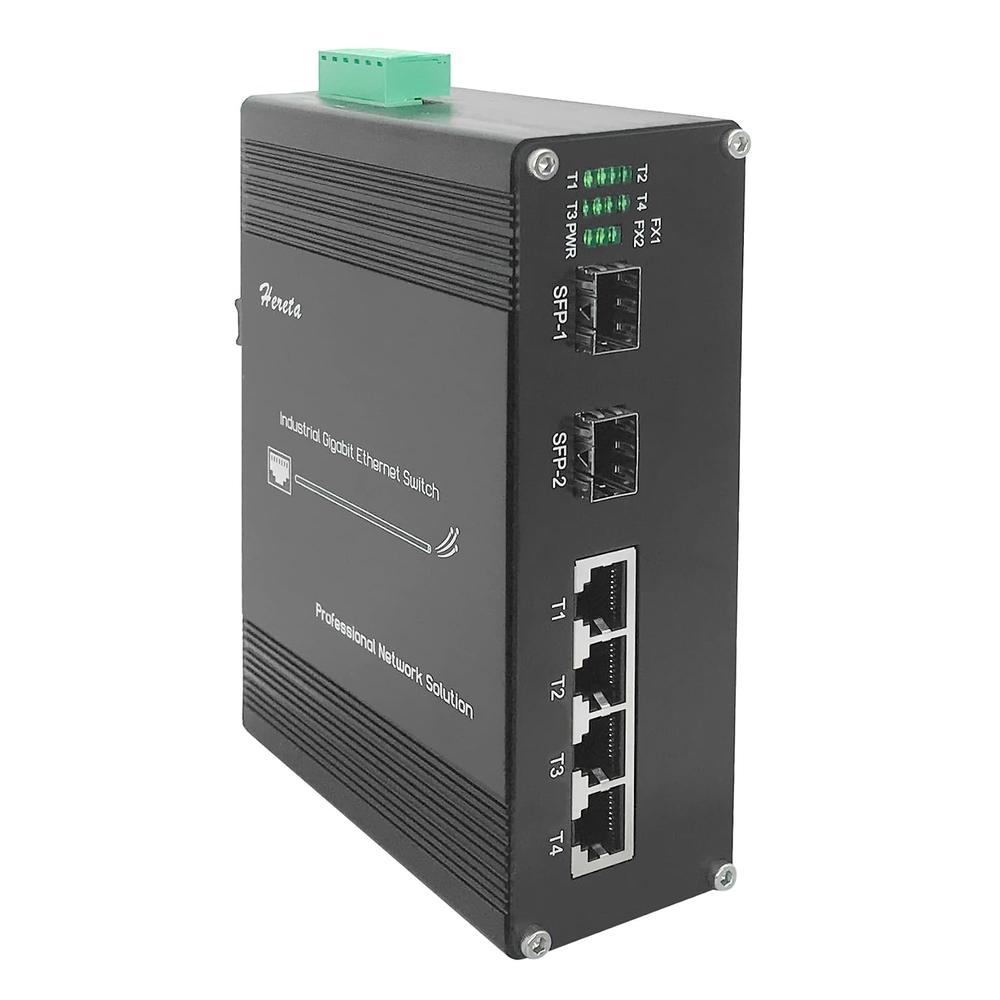 Great Choice Products Hardened Industrial Gigabit Poe+ Switch Mini 6 ...