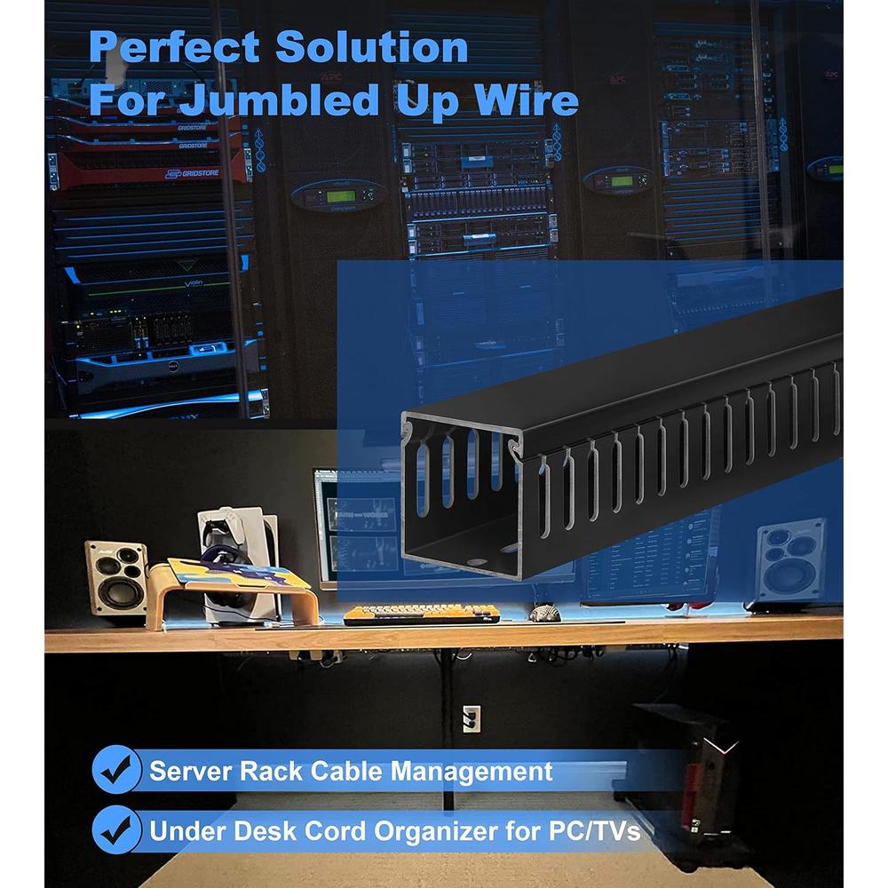 Great Choice Products Cable Raceway 78In(2Xl39In), Server Rack Cable ...