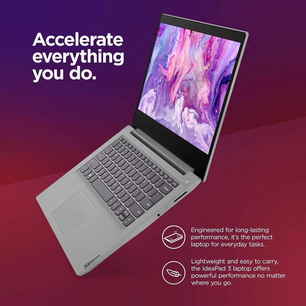 Lenovo Ideapad Laptop with Fingerprint Login Bundle, 14" FHD Anti-Glare Display, Intel Core i3-1115G4 Processor, 20GB RAM,…