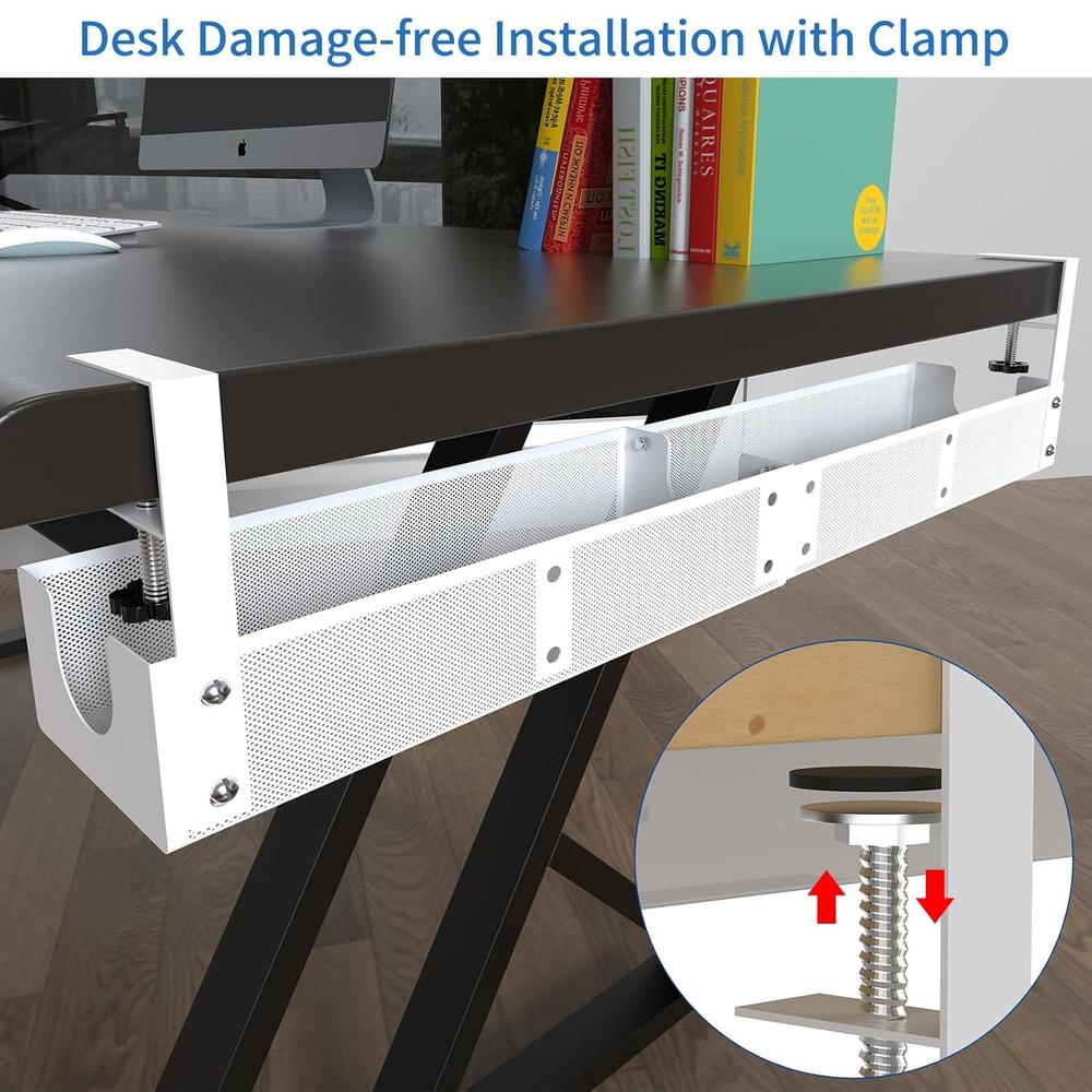 Table Cable Clipper Great Choice Products Under Desk Cable Management Combinable Metal ...