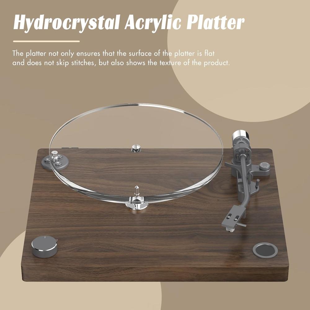 Great Choice Products Turntable Record Player Built-In Phono Preamp ...