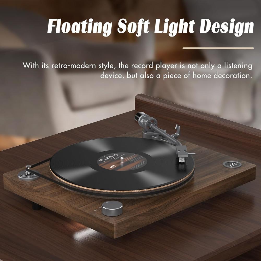 Great Choice Products Turntable Record Player Built-In Phono Preamp ...