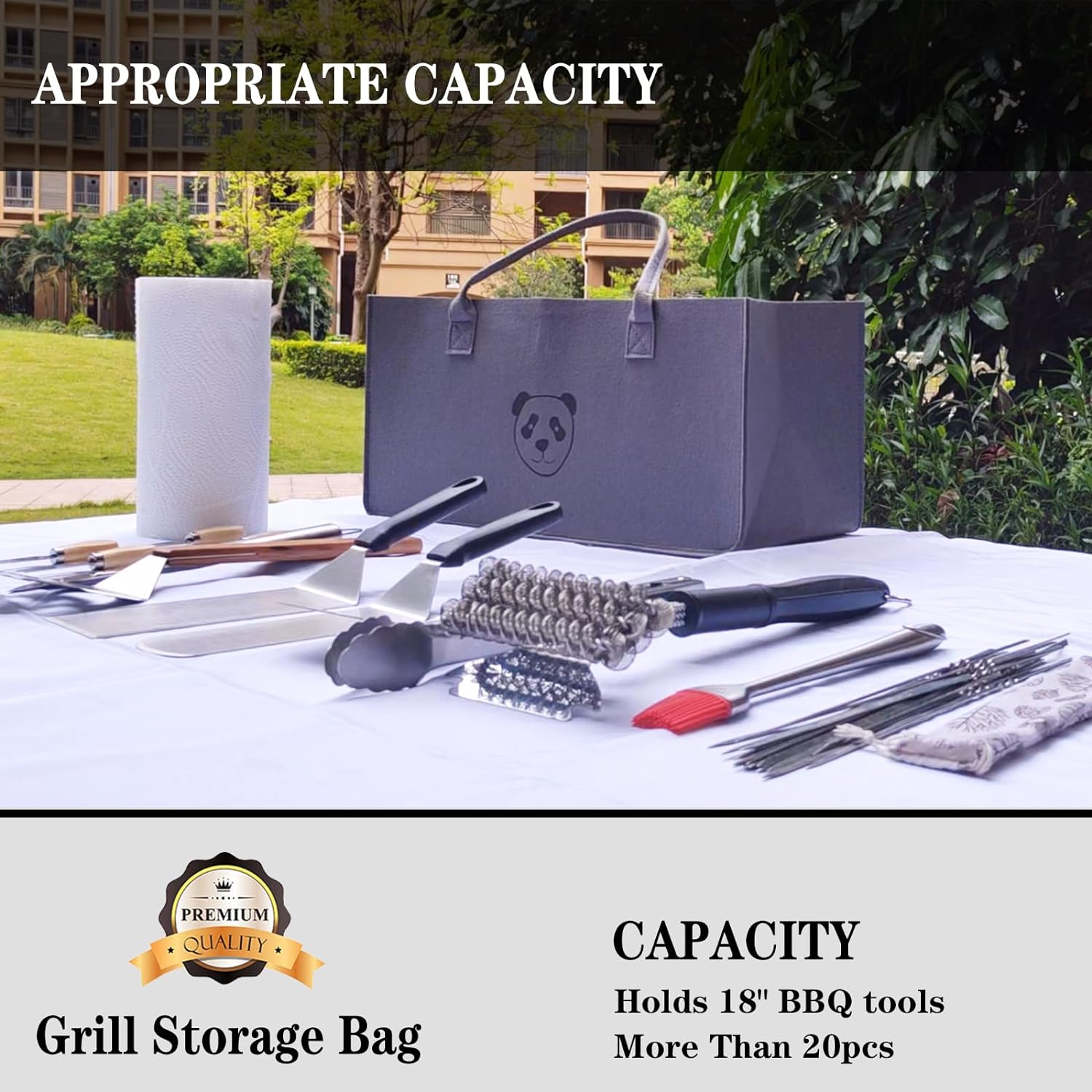 Great Choice Products Bbq Utensil Storage,Bag For Grill Tools, Outdoor Bbq Tool Bag, Grill Tool Storage Bags, Grill Hardware & Tools Grill Bags,…