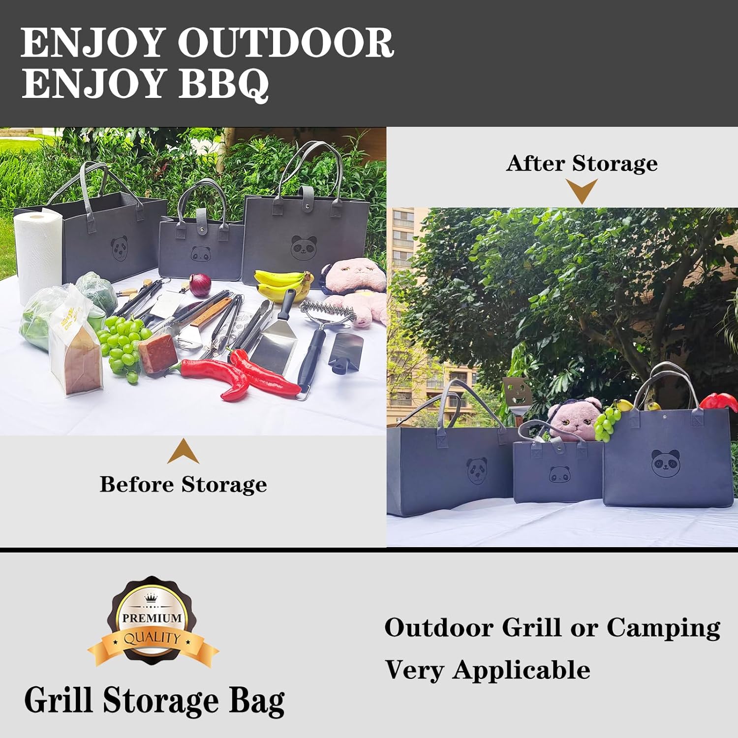 Great Choice Products Bbq Utensil Storage,Bag For Grill Tools, Outdoor Bbq Tool Bag, Grill Tool Storage Bags, Grill Hardware & Tools Grill Bags,…