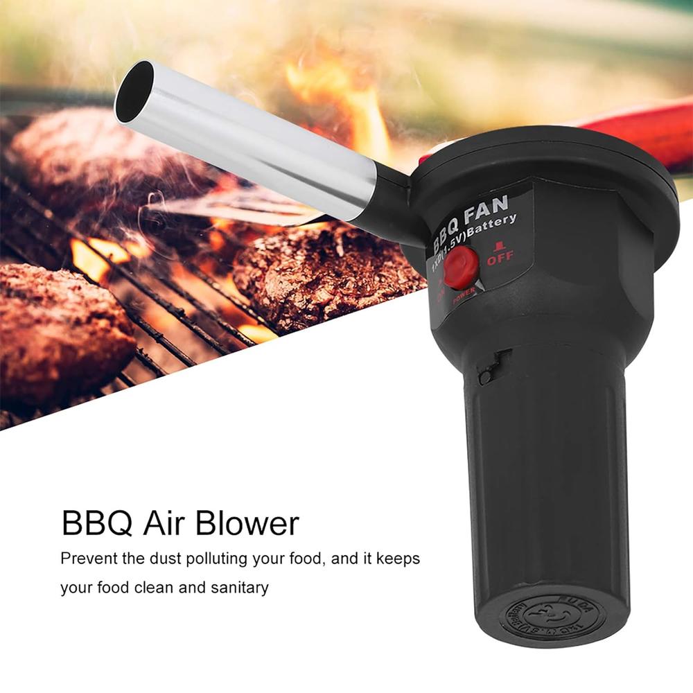 Great Choice Products Outdoor Cooking Bbq Fan Air Blower, Portable Mini Grill Electric Fan Handheld Air Blower With Usb Cable For Fire Pit Barbe…