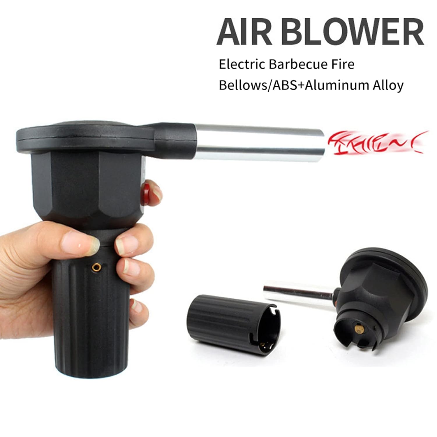 Great Choice Products Bbq Fan Air Blower, Portable Battery Powered Bbq Fan Air Blower For Outdoor Camping Picnic Charcoal Grill Barbecue