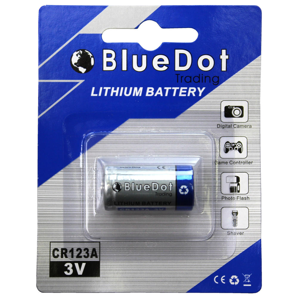 BlueDot Trading 5x Popular CR123A CR123 CR 123A 3.0V 3V BT Lithium Battery ~ quick ment