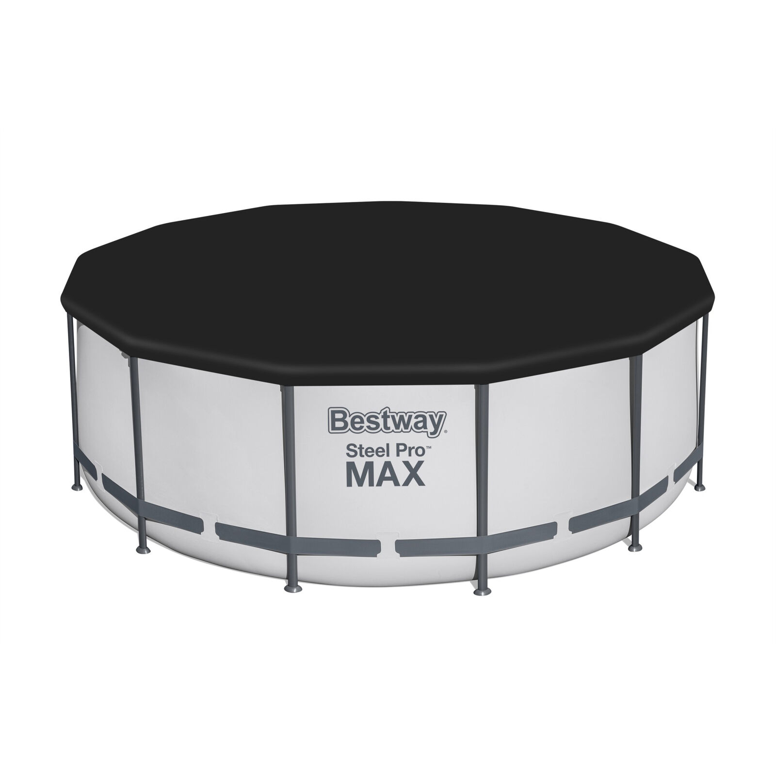 Bestway Steel Pro MAX 13'x48" Round Above Ground Swimming Pool with Pump & Cover