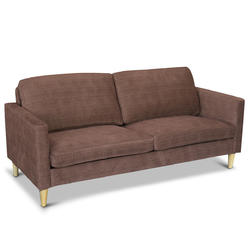 GCP Products Modern Fabric Couch Sofa Love Seat Upholstered Bed Lounge Sleeper Brown