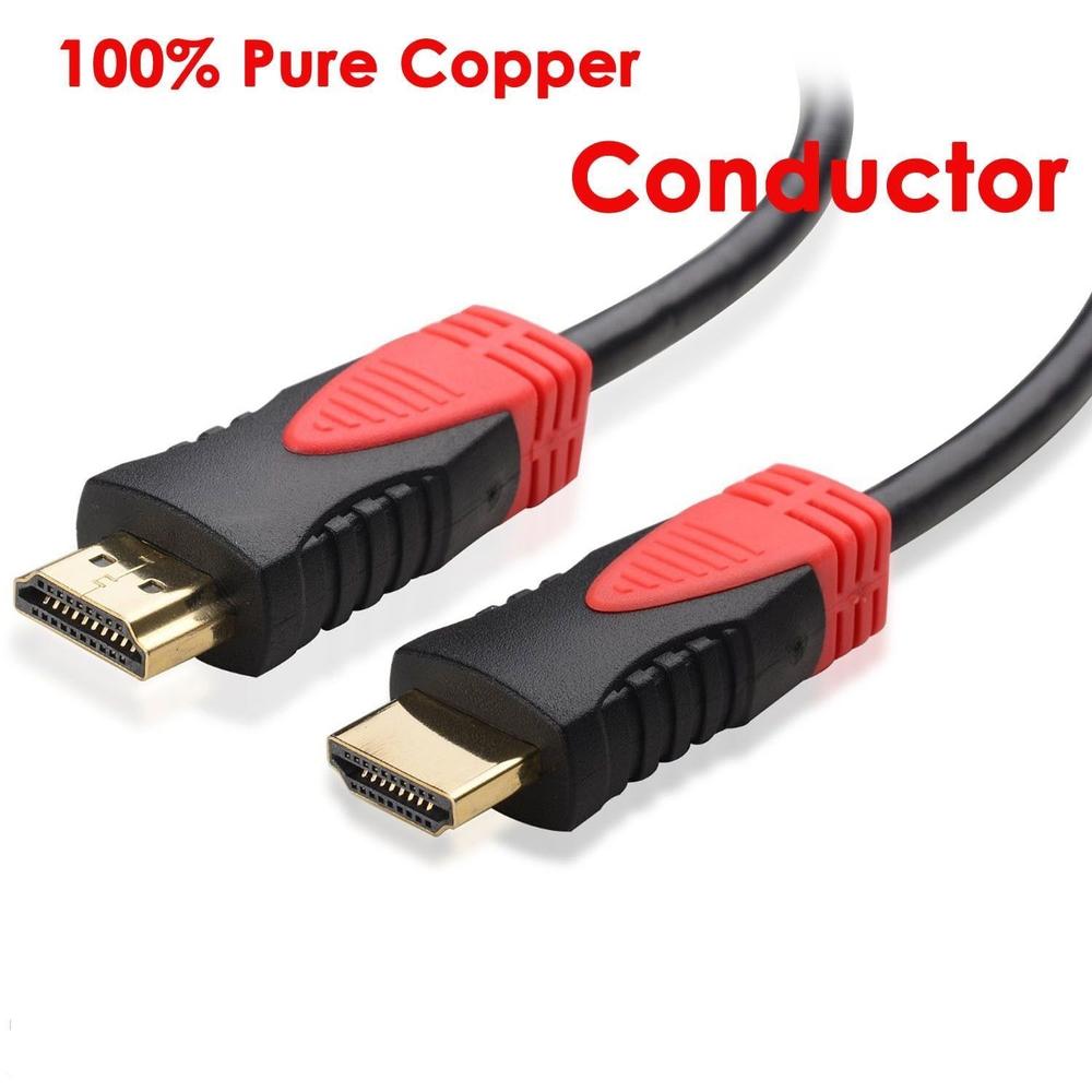 Great Choice Products Premium Hdmi Cable 100Ft For Bluray 3D Dvd Ps3 Hdtv Xbox Lcd Hd Tv 1080P Red
