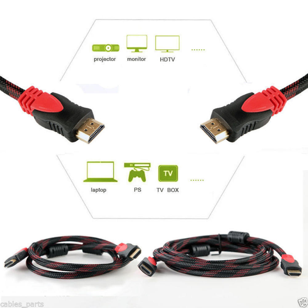 Great Choice Products Premium Hdmi Cable 100Ft For Bluray 3D Dvd Ps3 Hdtv Xbox Lcd Hd Tv 1080P Red