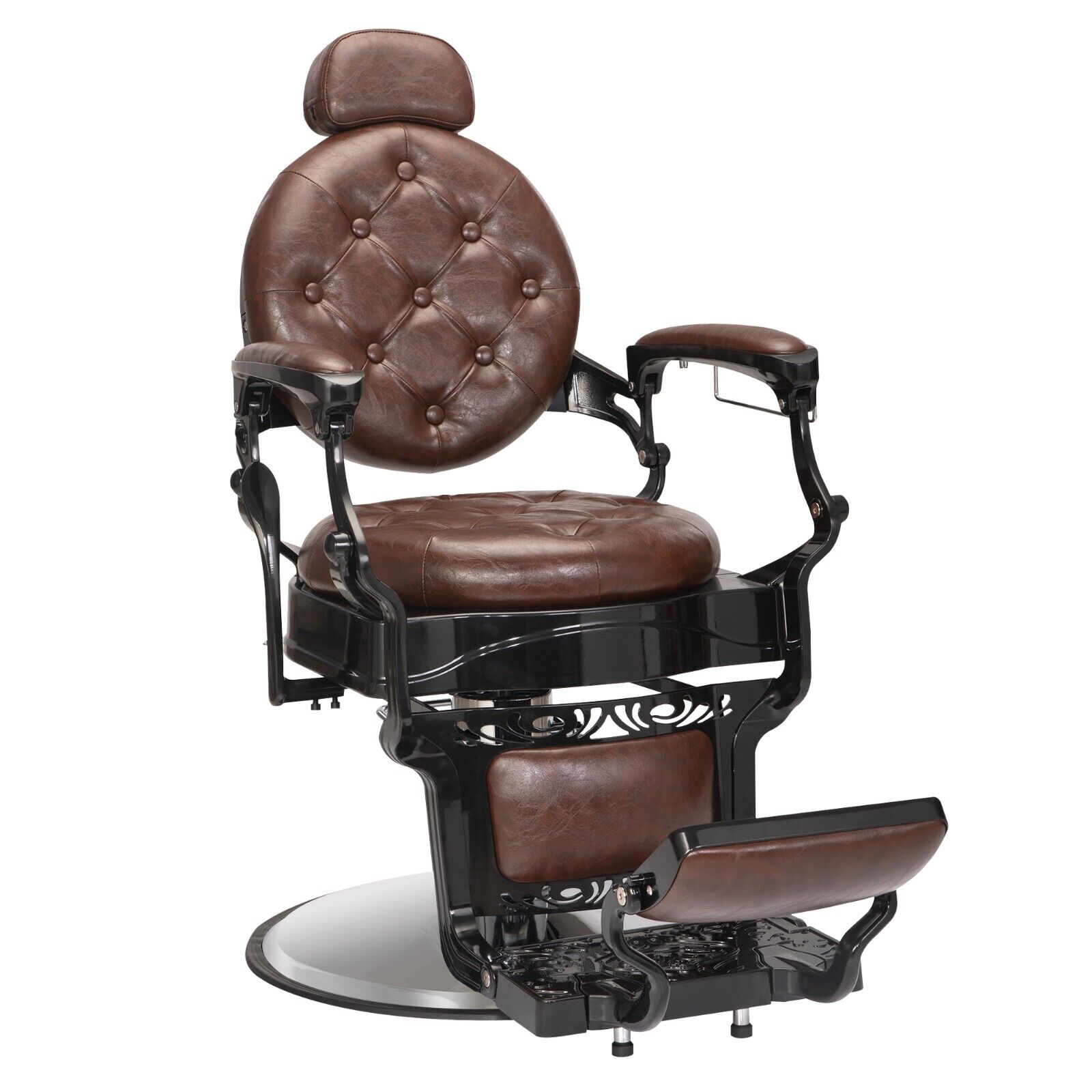 Great Choice Products Vintage Heavy Duty Salon Chair Hydraulic Recline Baber Beauty Styling Equipment