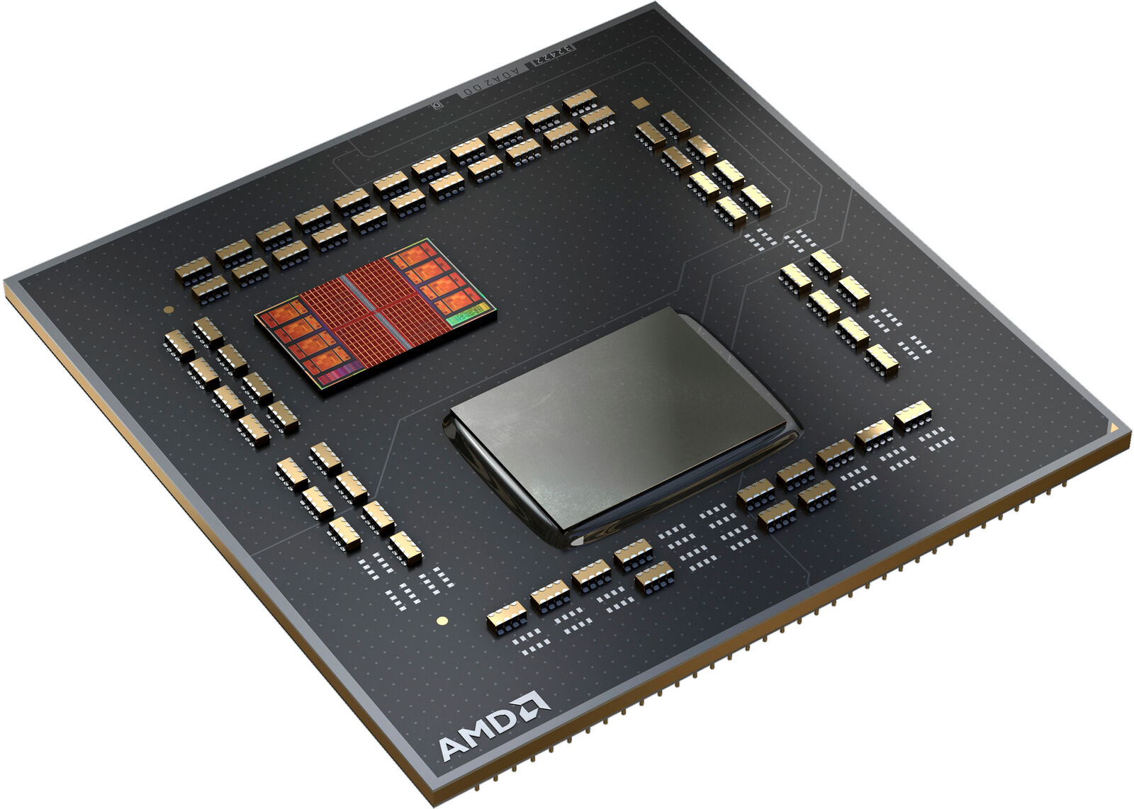 AMD - Ryzen 7 5800X3D 3.4 GHz Eight-Core AM4 Processor - Black