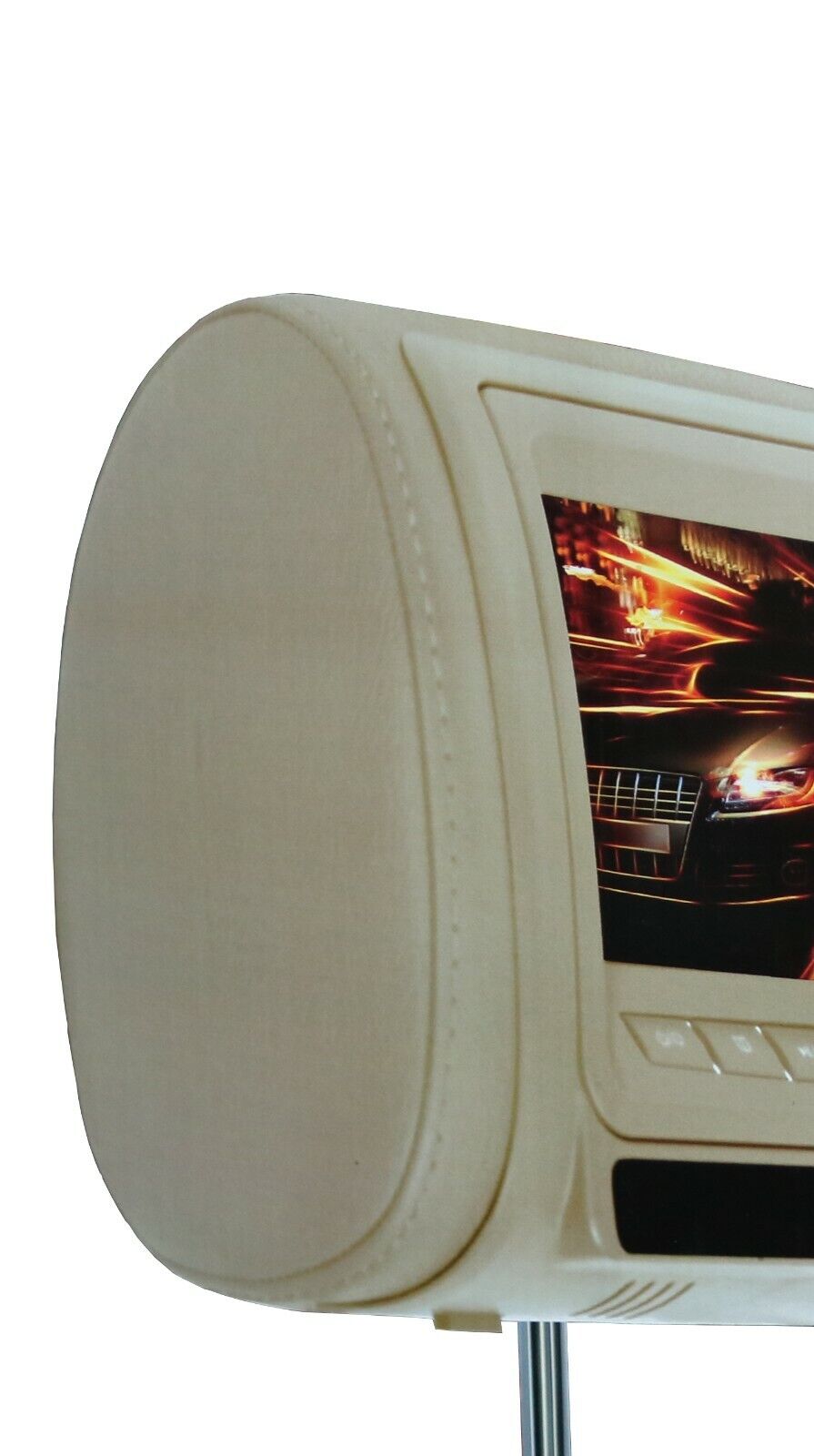Audiotek AT-9PDV Headrest TFT LCD Monitor w/DVD USB IR FM TV SD 