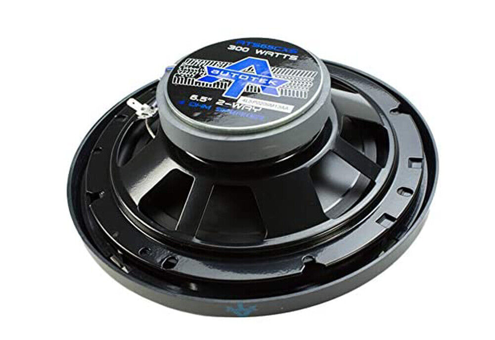 Autotek 4x Autotek ATS65CXS 6.5" 2Way 600W Max Power Shallow Mount Full Range Speaker 