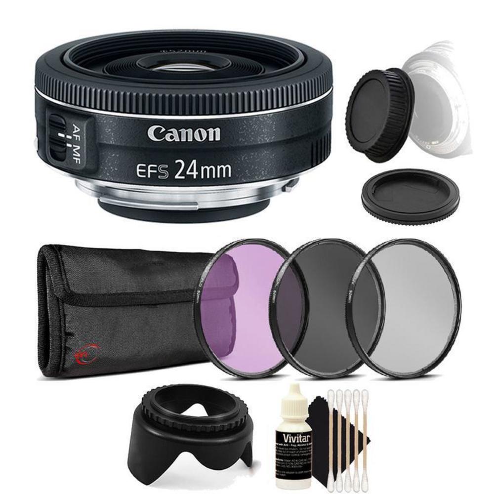 Canon EF-S 24mm f/2.8 F2.8 Wide Angle Lens for EOS 7D 70D 80D Rebel T6s T6i T6