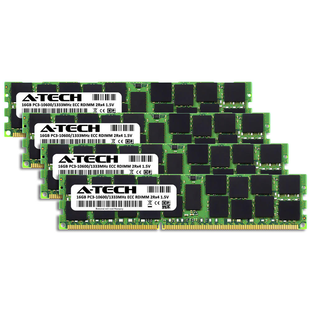 Great Choice Products 64Gb 4X 16Gb Pc3-10600R Rdimm Dell Precision R5500 T3610 T7500 T7600 Memory Ram