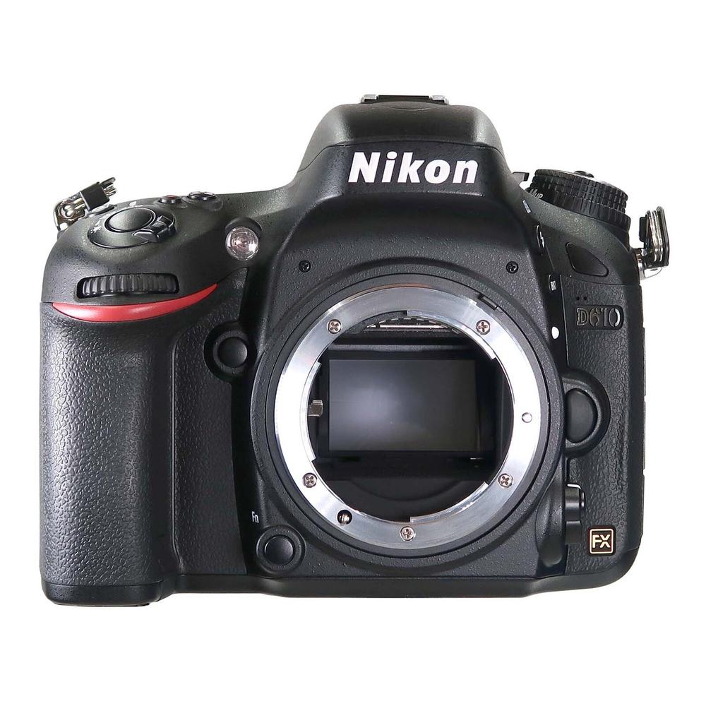 Nikon D610 Dslr Camera Body Only And Sports Action Grip Top Accessory Kit