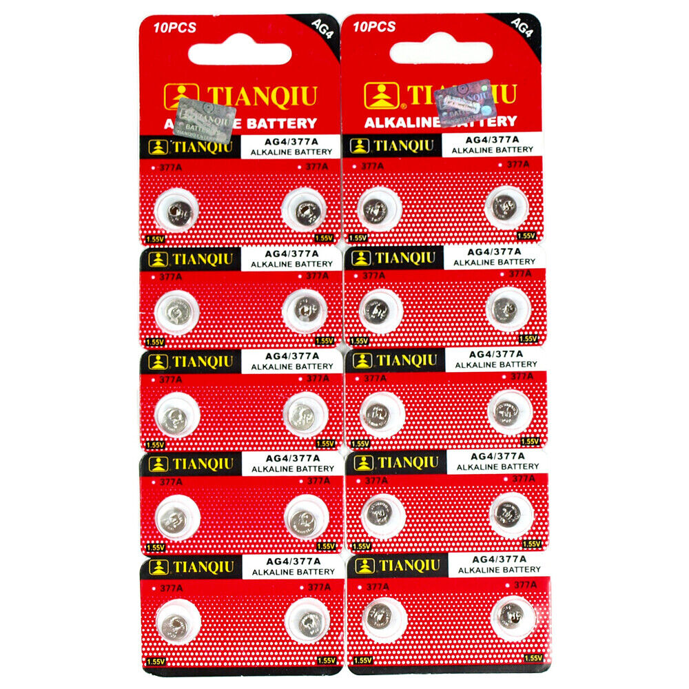 Great Choice Products 20 Pcs Lr66 Ag4 377 Lr626 1.5V Alkaline Battery For Watch Hearing Aid 0% Hg