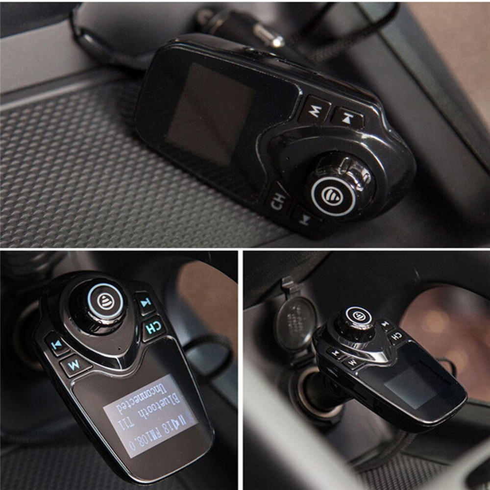 Great Choice Products Bluetooth Car Fm Transmitter Wireless Radio Adapter Dual Usb Charge For Iphone 6