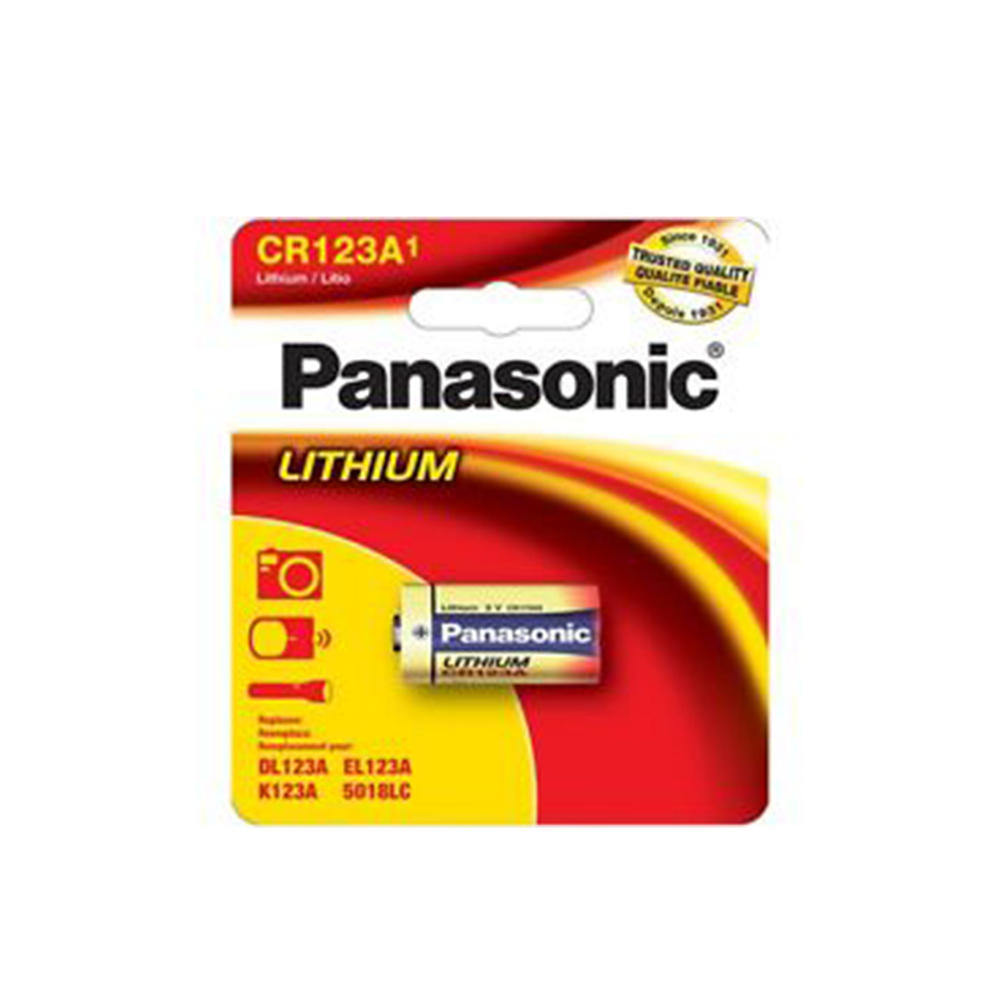 Panasonic CR123A  3V Photo Lithium Camera Battery (2 Batteries) + Tracking