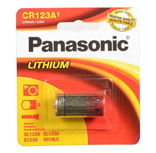 Panasonic CR123A 3V Photo Lithium Camera Battery (1 Battery)