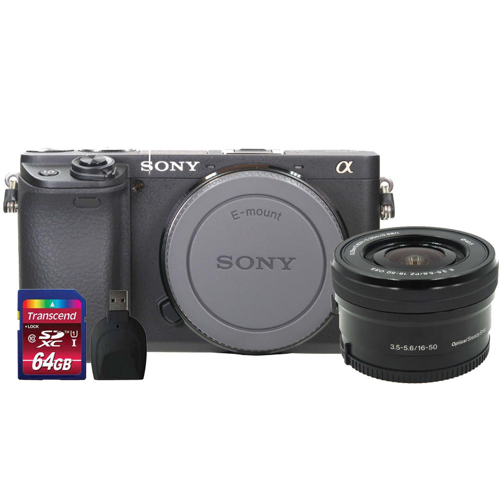 Sony Alpha a6400 Mirrorless 24.2MP Digital Camera w/ 16-50mm Lens & Deluxe Kit