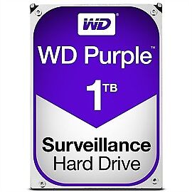 Western Digital Hard Drive WD10PURZ WD Purple AV 3.5" 1TB 64MB SATA 6Gb/s 5400 