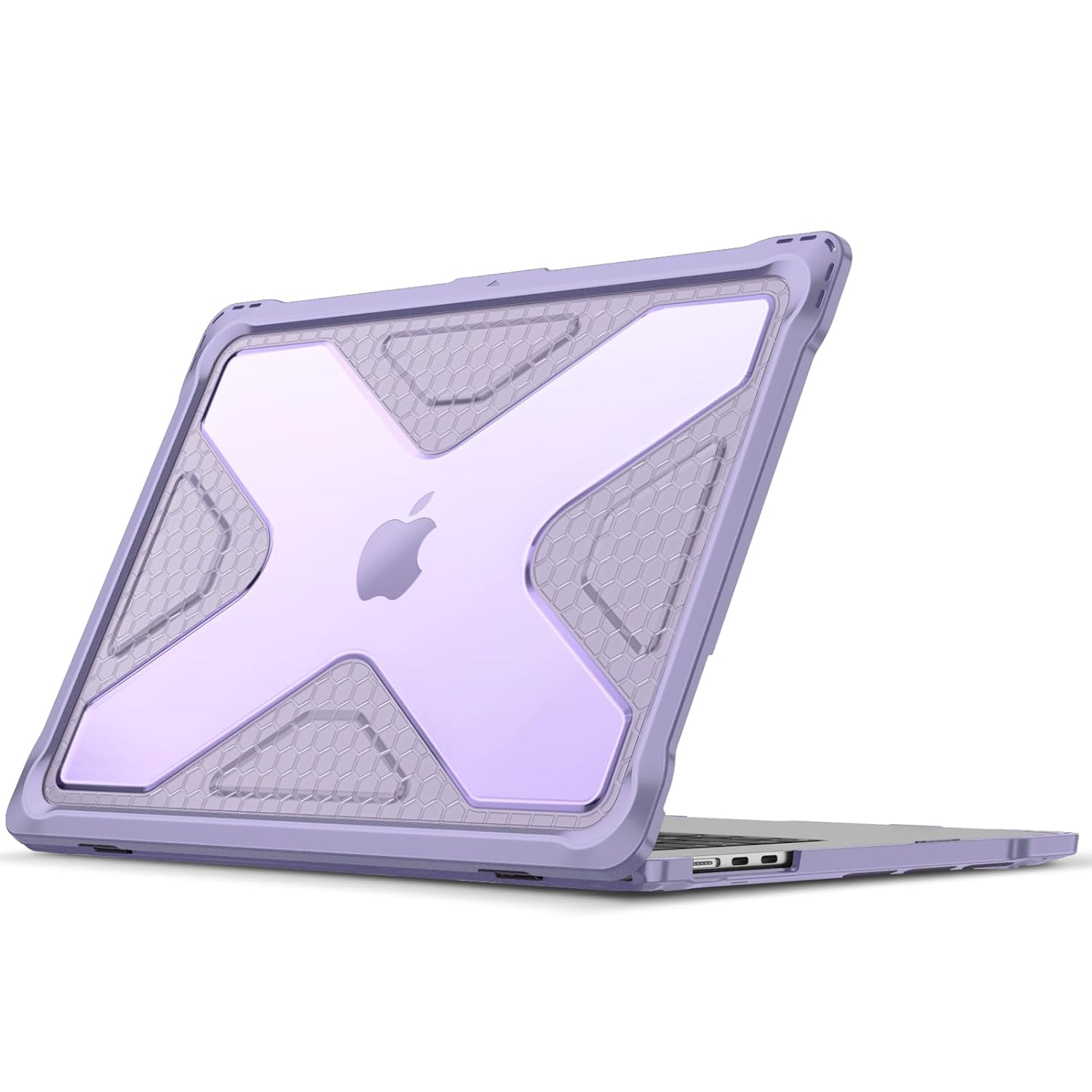 Fintie Case for MacBook Air 15 Inch A2941 (2023 Release) - Heavy Duty Rugged Hard Shell Case Cover with TPU Bumper for M…