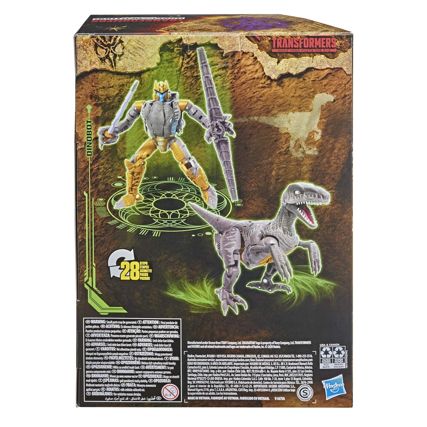 Hasbro Transformers Toys Generations War for Cybertron: Kingdom Voyager WFC-K18 Dinobot Action Figure - Kids Ages 8 and Up, 7-i…