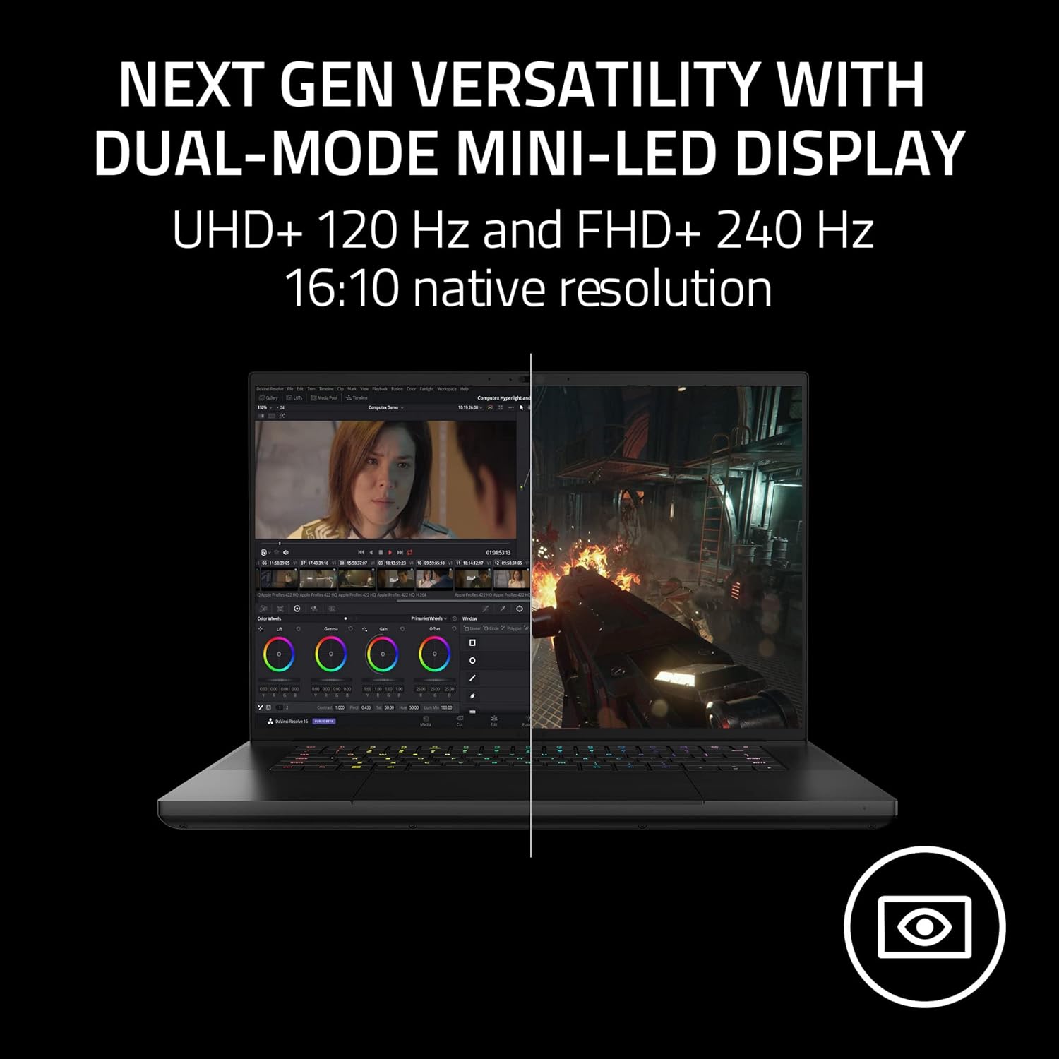 Razer Blade 16 Gaming Laptop: NVIDIA GeForce RTX 4090-13th Gen Intel 24-Core i9 HX CPU - 16" Dual Mode Mini LED (4K UHD+…