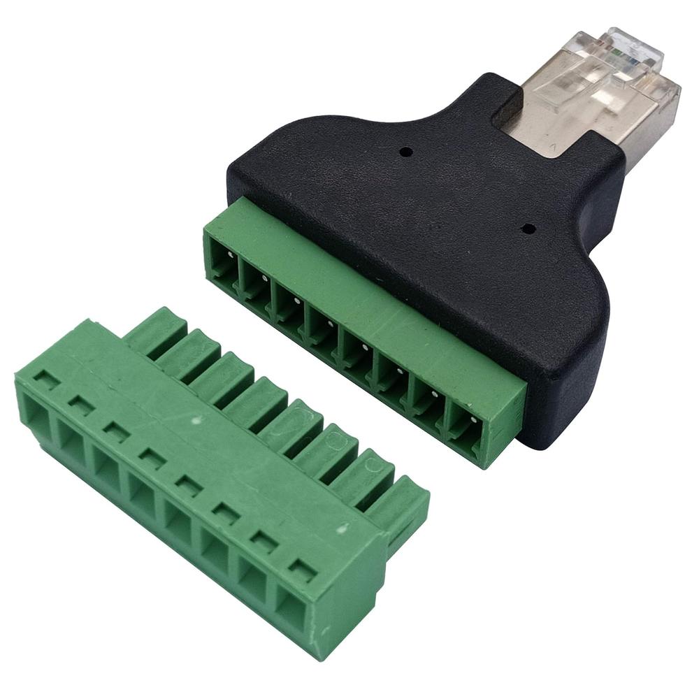 Great Choice Products Rj45 Screw Terminal Rj45 8P 8C Male To 8Pin ...
