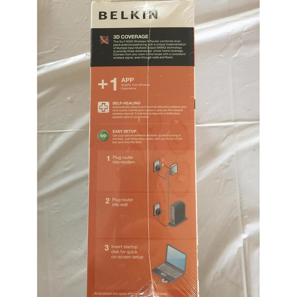 Belkin Share N300 300Mbps Wireless-N MIMO 4-Port Router - F7D2301