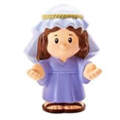 Fisher-Price F-Price Replacement Figure for Fisher-Price Little People Nativity Set - DPX53 ~ Replacement Figure of Mary Dressed in B…