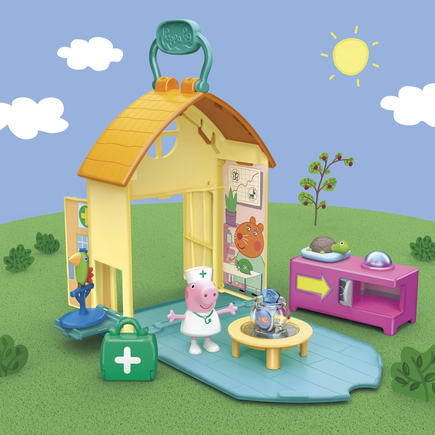 Hasbro Peppa Pig Peppa’s Adventures Peppa Visits The Vet Playset Preschool Toy, 1 Figure and 3 Accessories, Ages 3 and Up Multi…