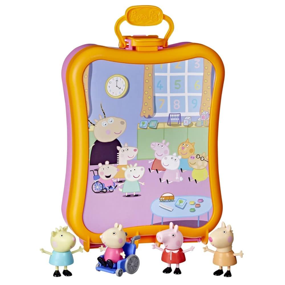Hasbro Peppa Pig Peppa's Club Friends Carrying Case Playset, Includes 4 Figures, Preschool Toys, Kids Toys for 3 Year Old Girls…