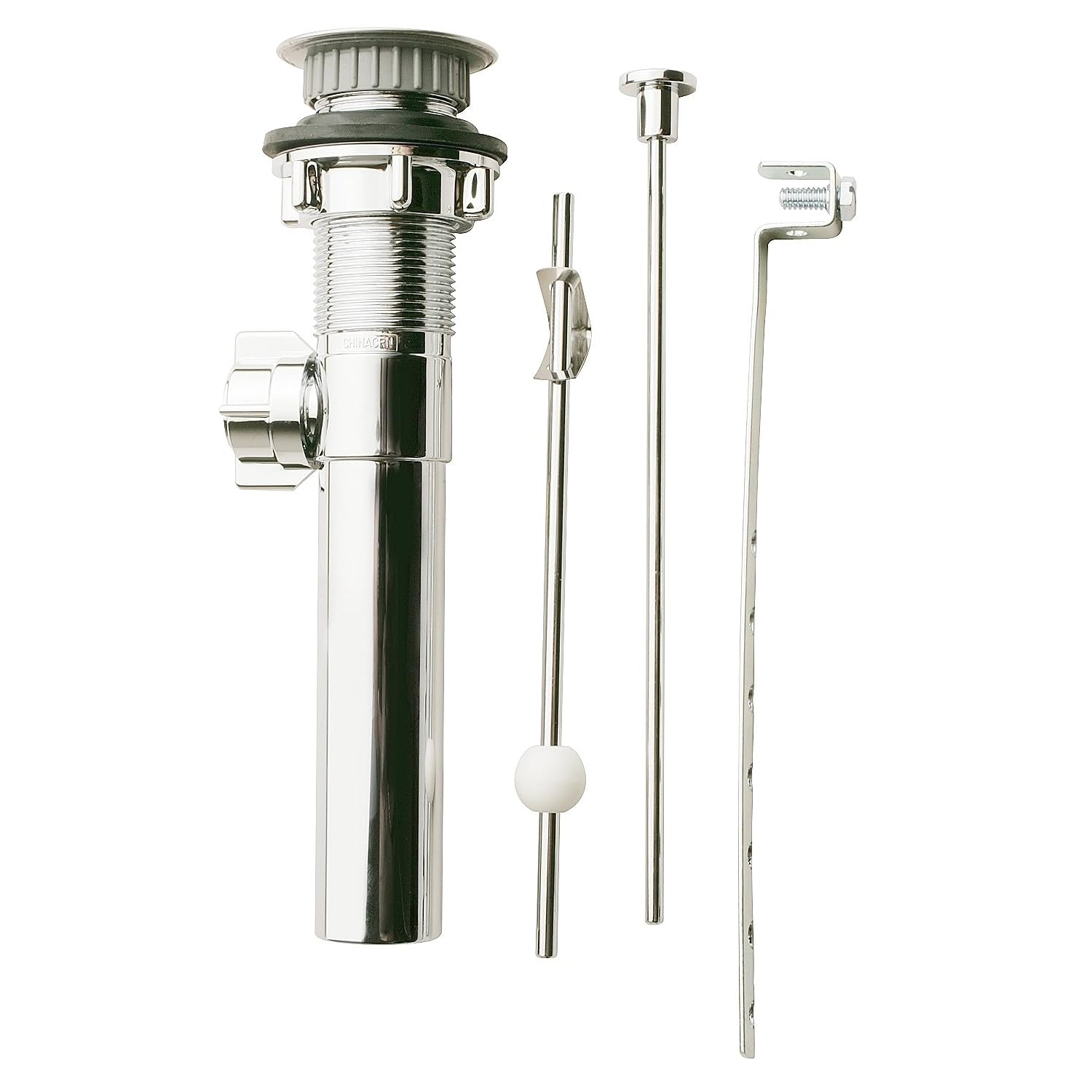 Plumb Pak PP820-70 Lavatory Pop-Up Assembly, For Use With 1-1/4 In Drain Systems, Plastic, Chrome Plated, 11.37&quot x 4…