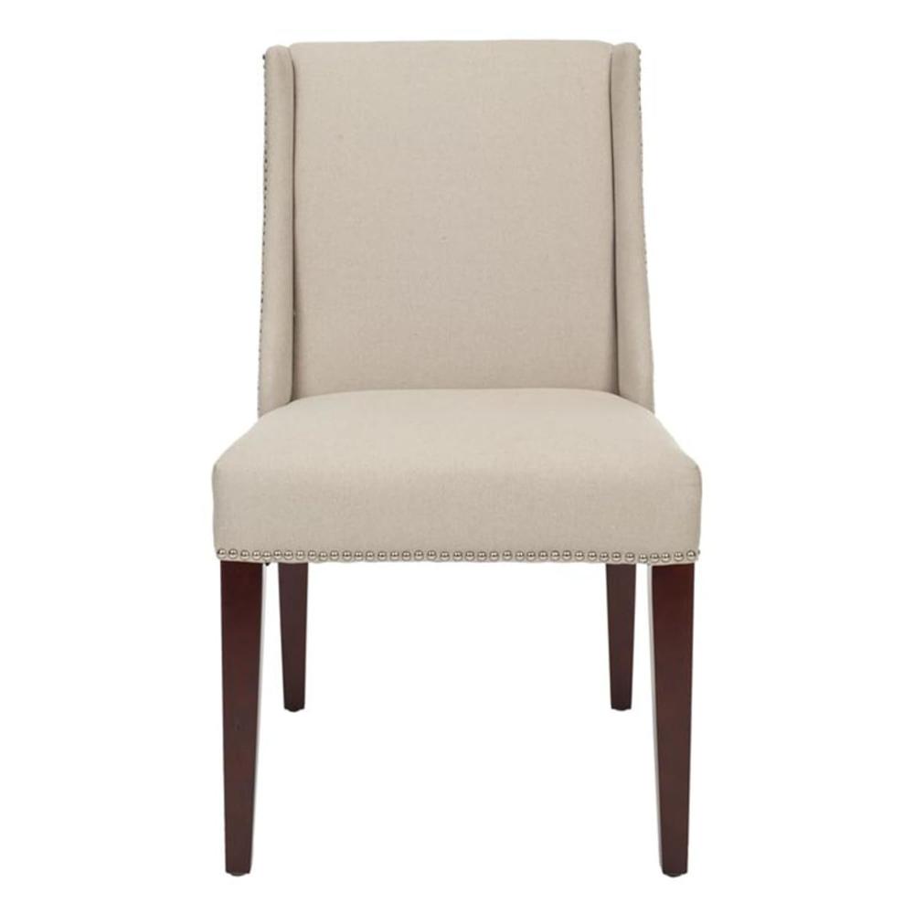 Safavieh Mercer Collection Linda Linen Side Chairs, Beige, Set of 2