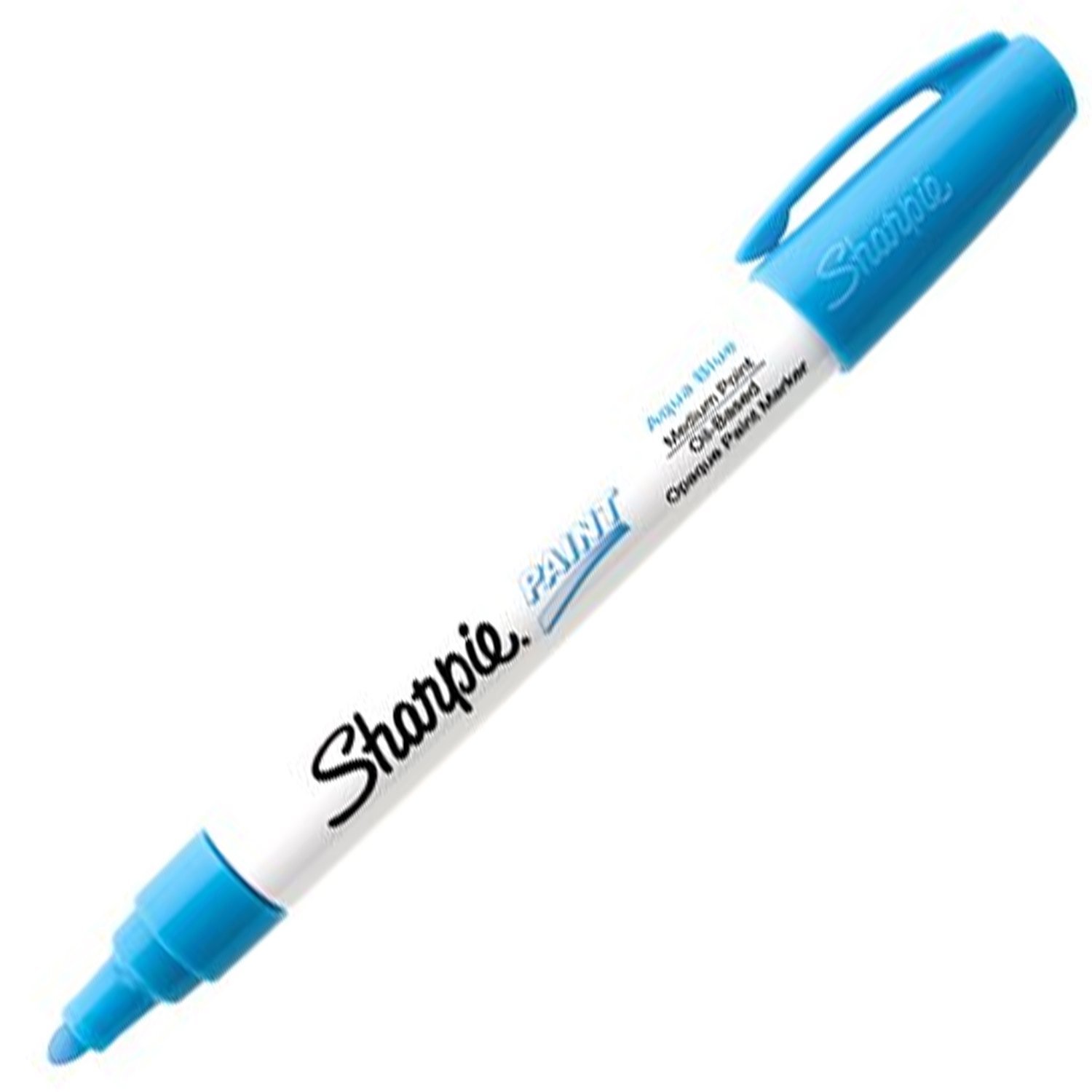 SHARPIE Oil-Based Paint Marker, Medium Point, Aqua Blue, 1 Count - Great for Rock Painting