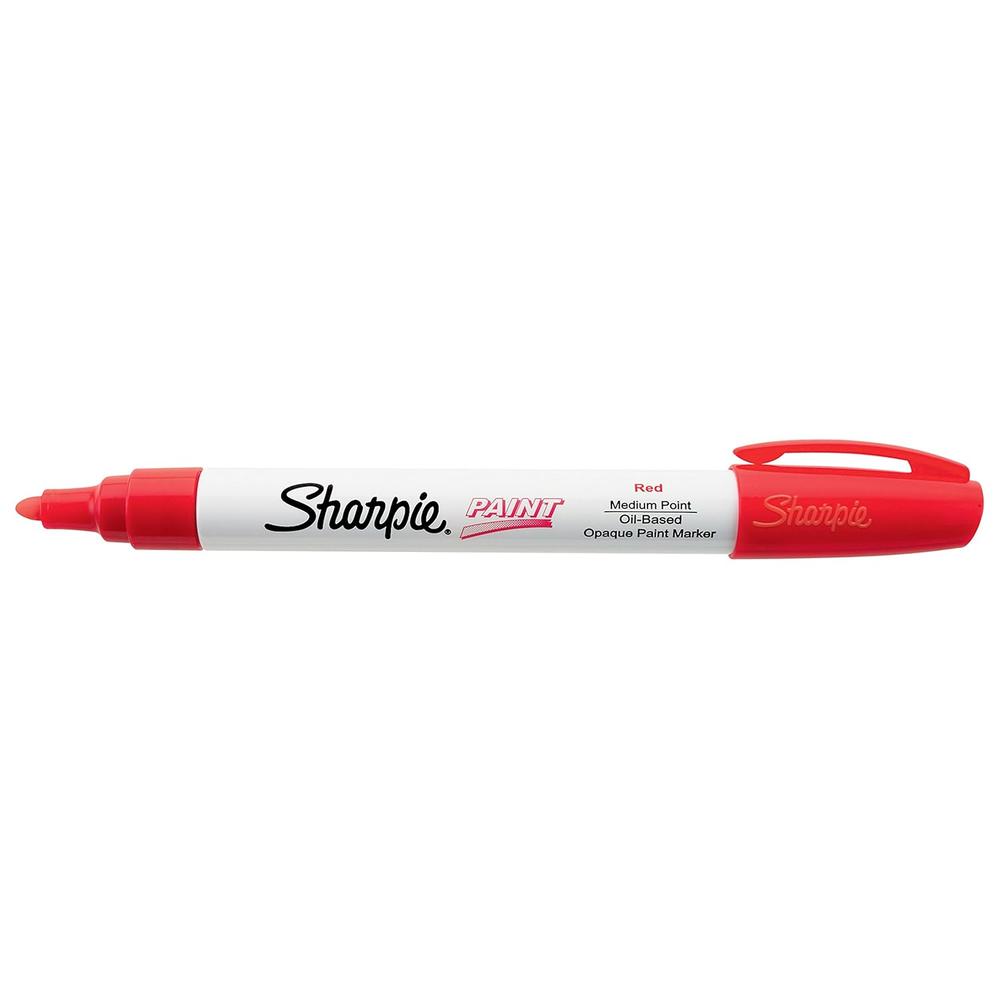 SHARPIE Oil-Based Paint Marker, Medium Point, Single, Red (SAN35550)