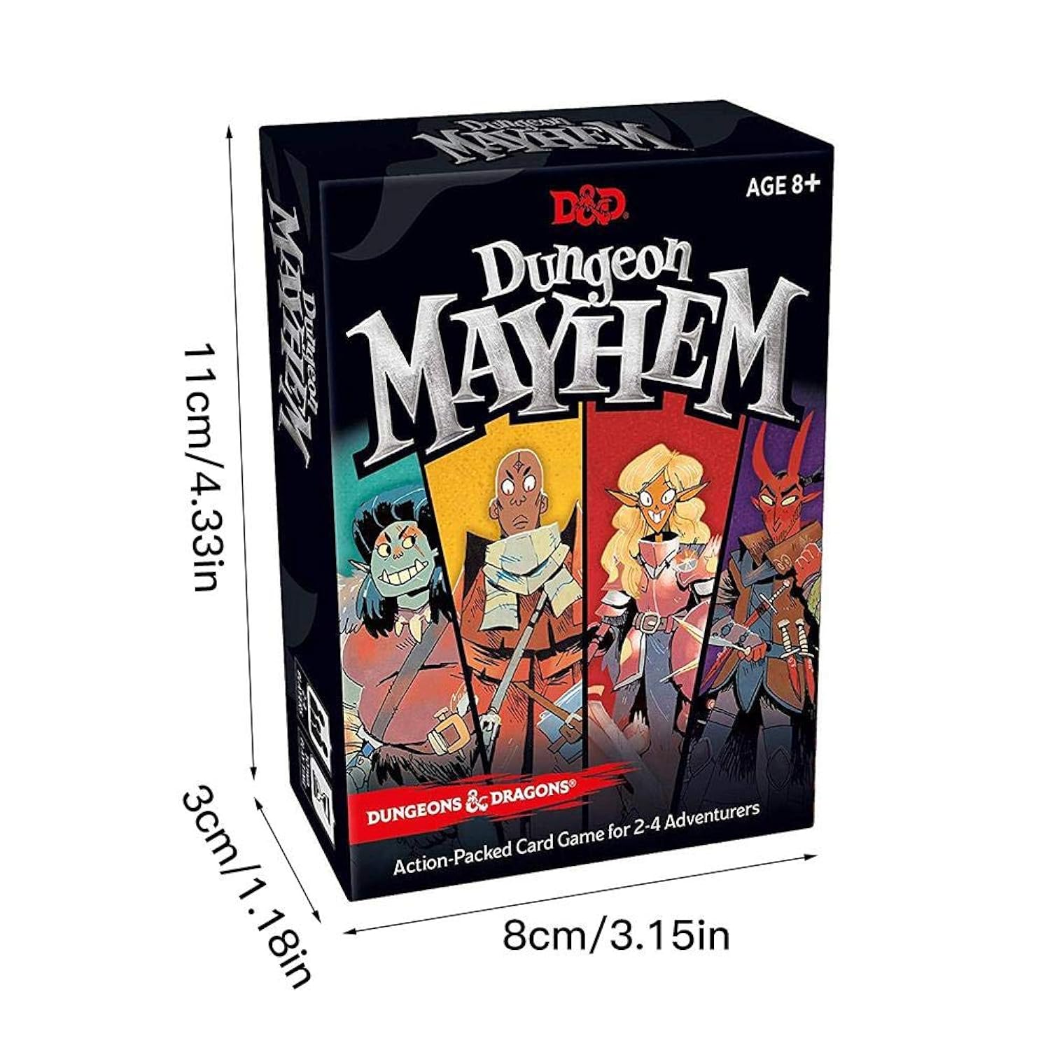 Wizards of the Coast Dungeons & Dragons Dungeon Mayhem | Dungeons & Dragons Card Game | 2–4 Players, 120 Cards
