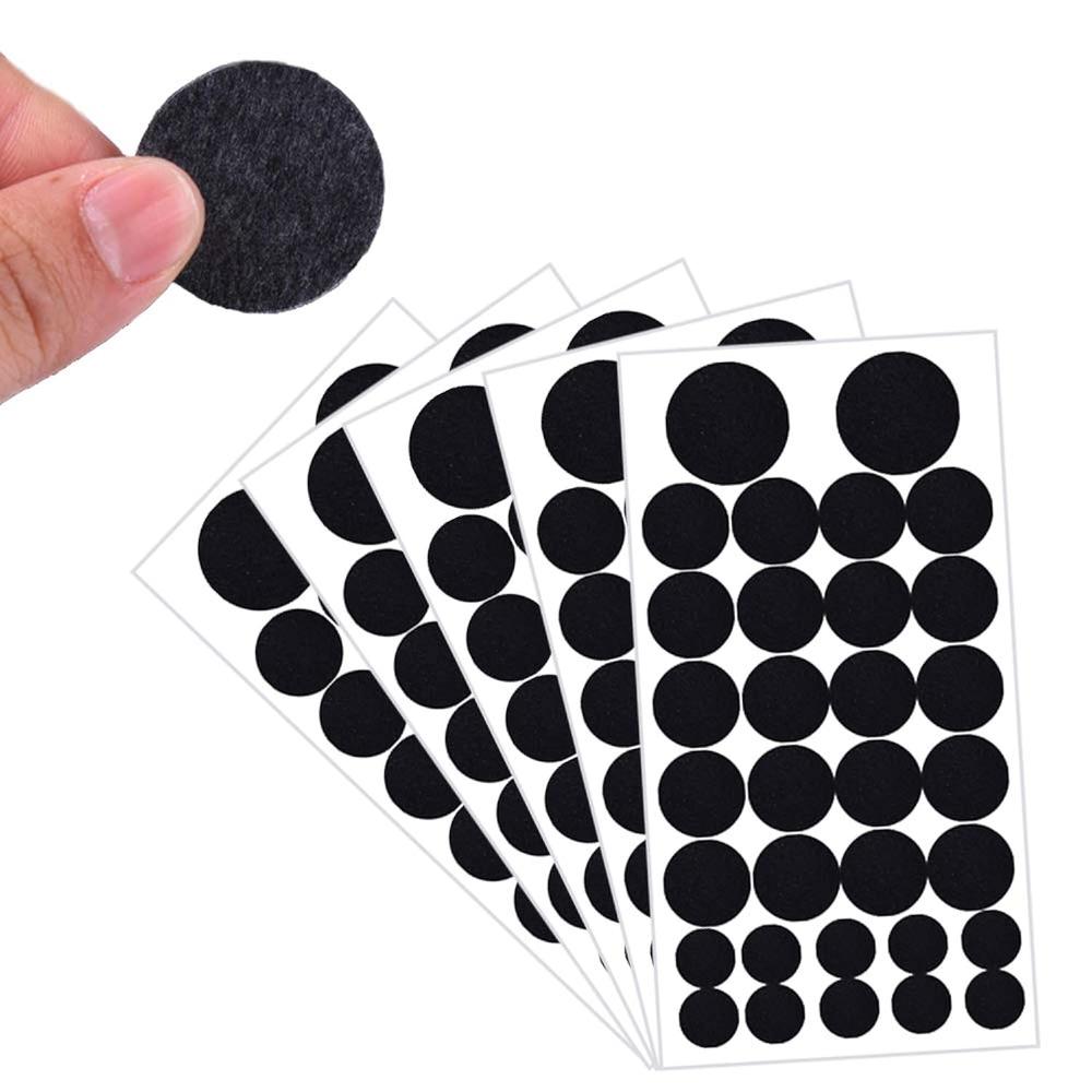 Great Choice Products 160 Pieces Black Adhesive Felt Circles Felt Pads For Halloween Diy Sewing Projects Costume 1.97 Inches/ 1.50 Inches/ 0.9…