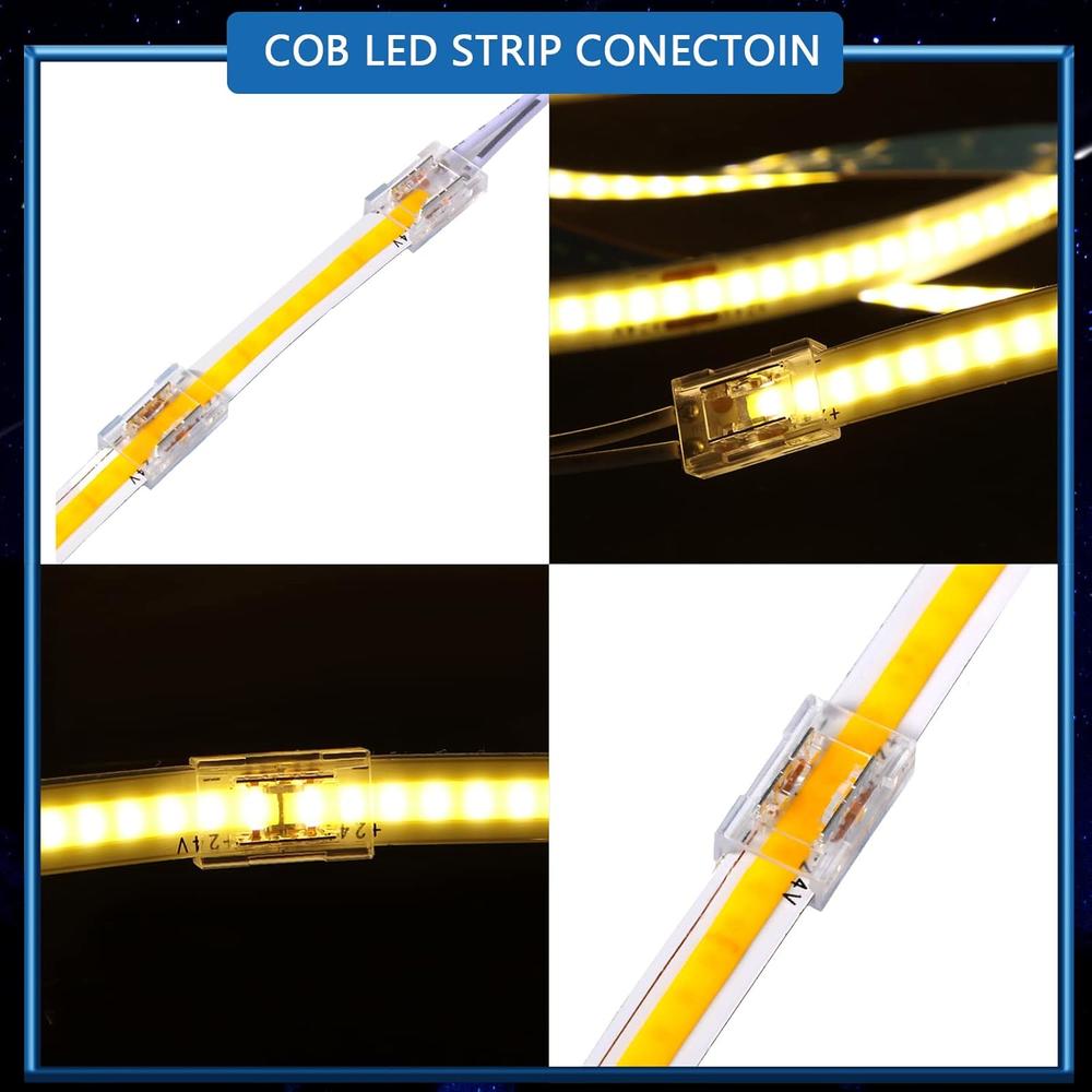 Great Choice Products 18 Pieces Cob Led Light Strip Connector 8 Mm 2 ...