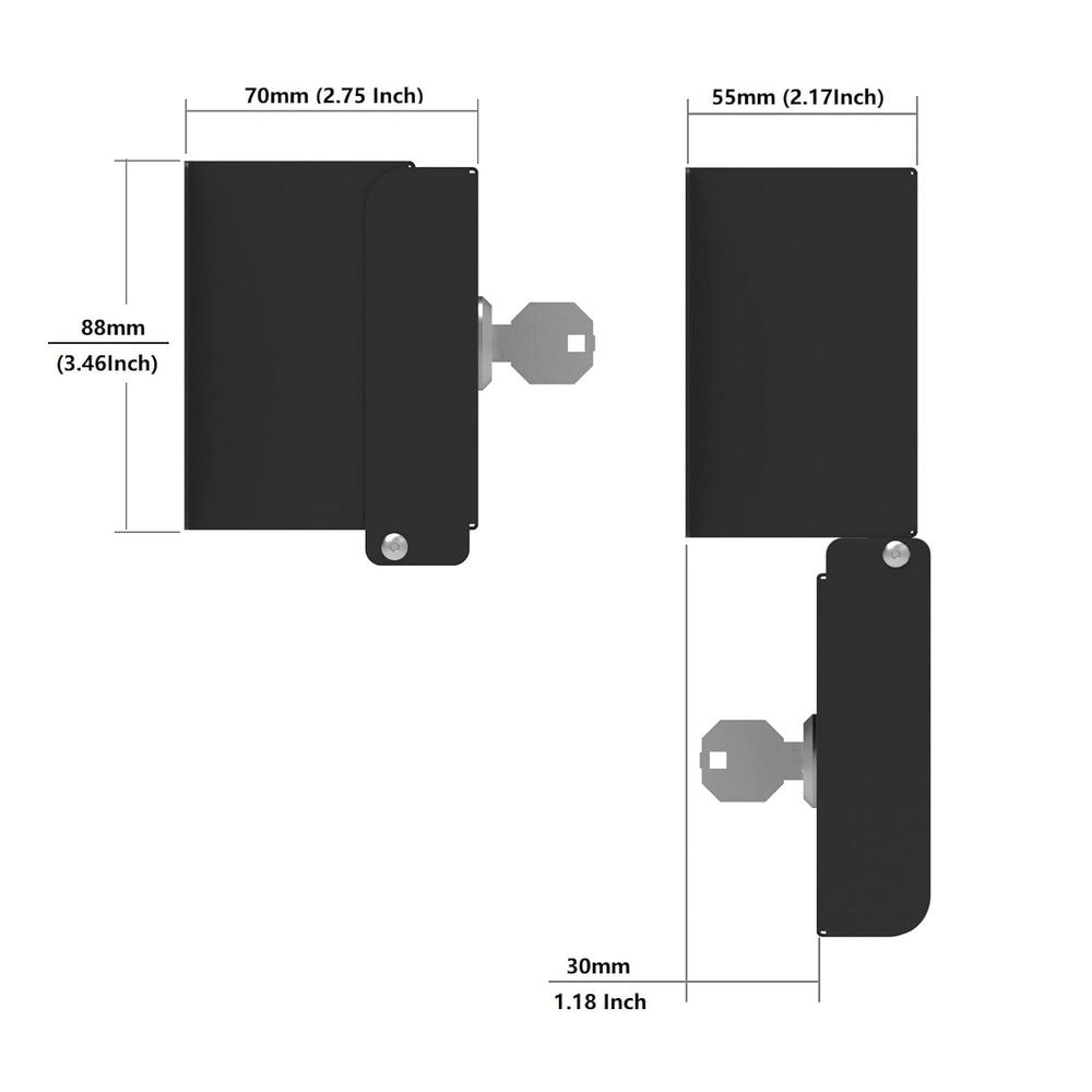 Great Choice Products 2U Rack Mount Security Cover For 19-Inch Server ...